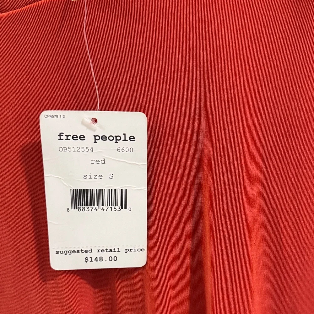 Free People Vibrant Orange Backless Dress - Picture 2 of 7